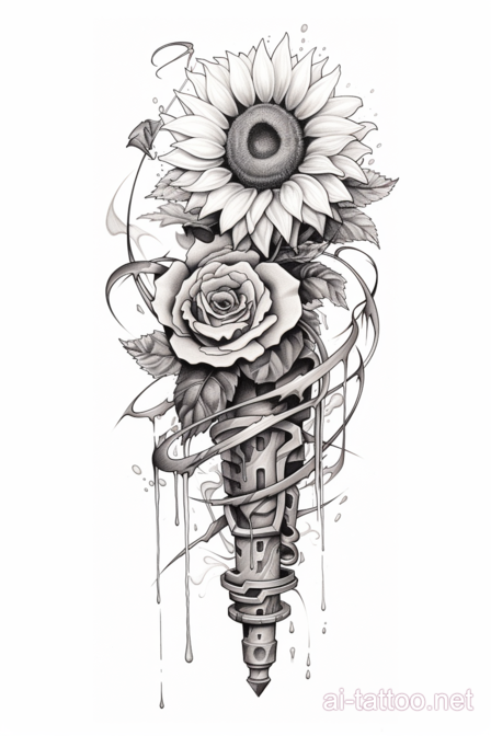  AI Sunflower Tattoo Ideas 2